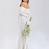 Alessandra | Rochie maxi din dantelă