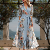 Aurora | Rochie florală rafinată