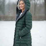 Palton puffer cu fleece
