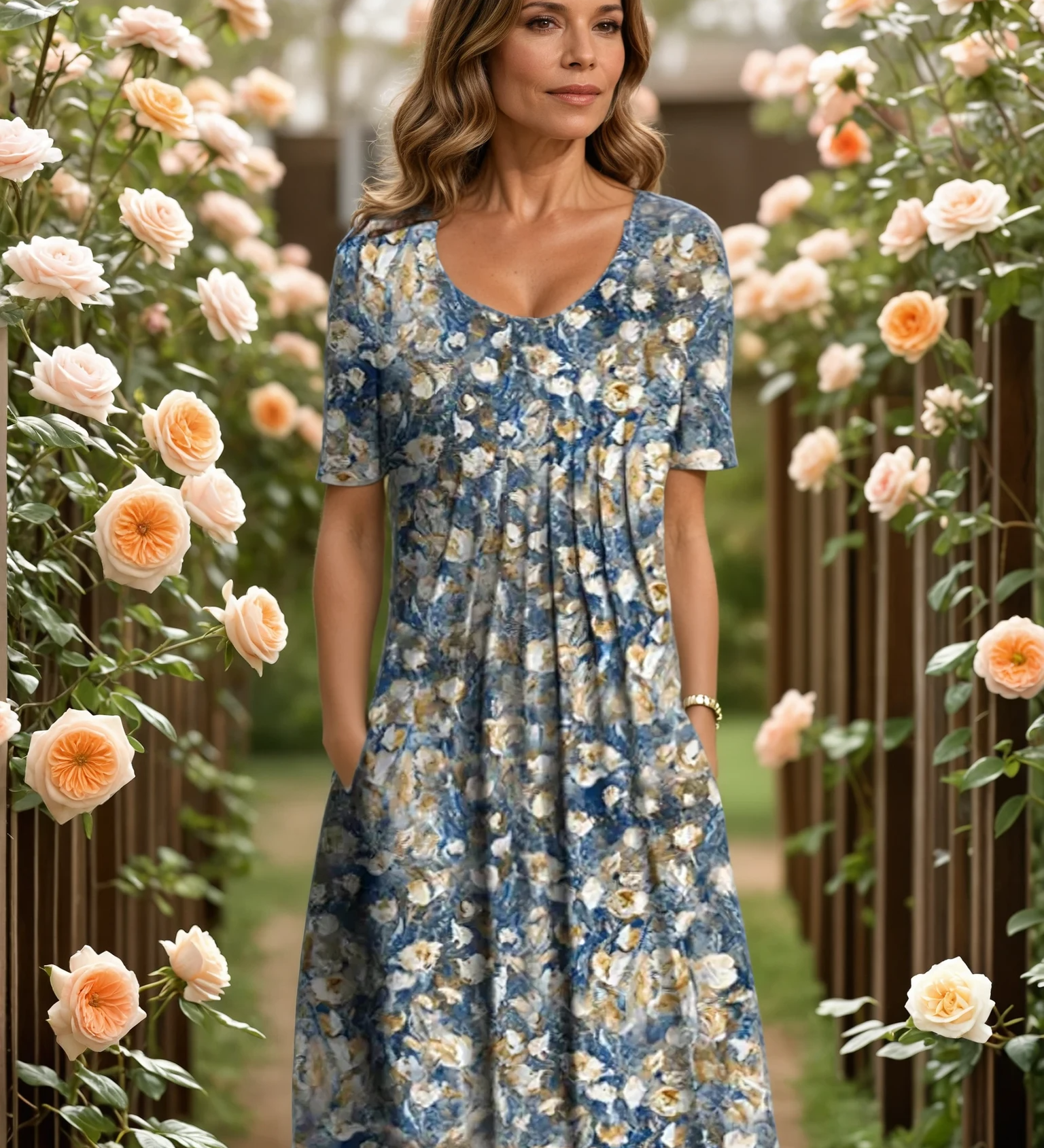 Janet | Rochie florală rafinată