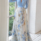 Rochie maxi cu imprimeu floral