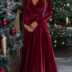 Lisa | Rochie maxi din catifea