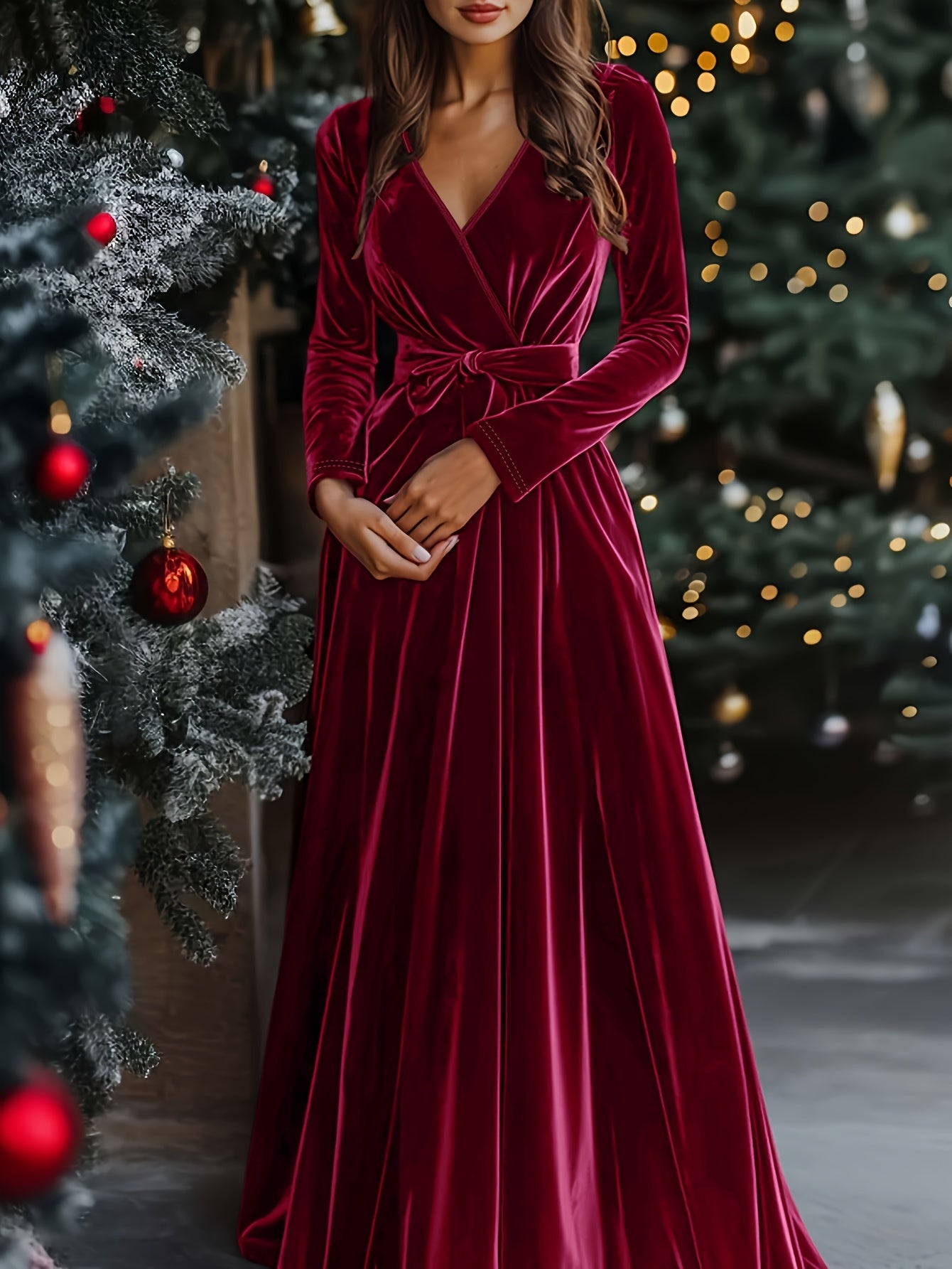 Lisa | Rochie maxi din catifea