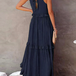 Megan | Elegant Ruffle Maxi Dress