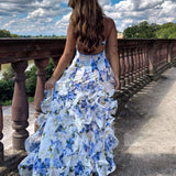 Rochie florală cu volane