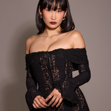 Alessandra | Rochie maxi din dantelă