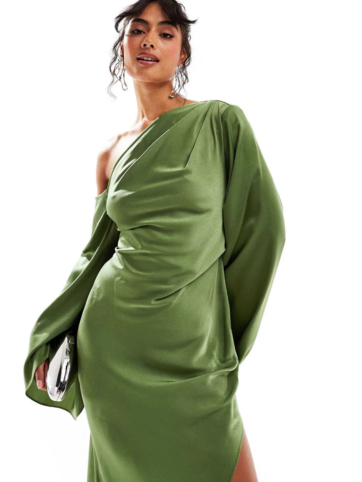 Enya | Rochie maxi cu un umăr gol