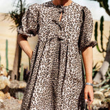 Indy Rochie leopard rafinată