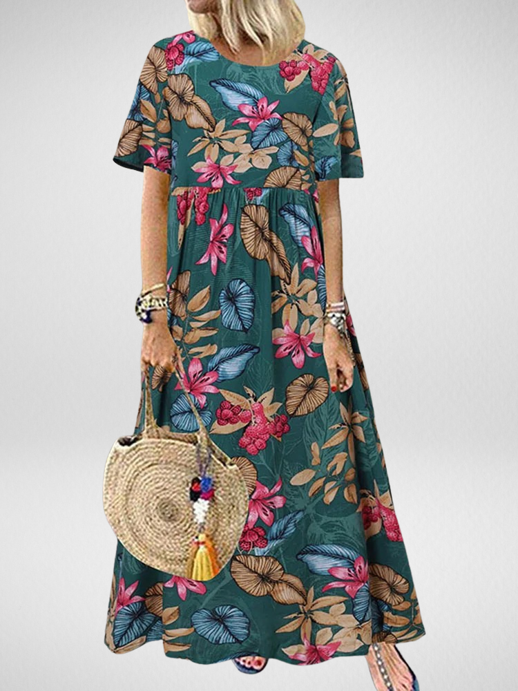 Rochie maxi florală boho