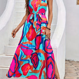 Talia | Rochie maxi elegantă cu guler
