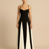 Rochie maxi cu volane