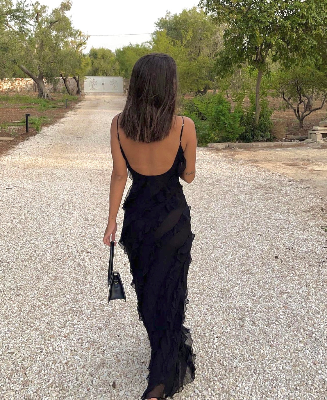 Aliza | Rochie maxi cu volane