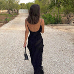 Aliza | Rochie maxi cu volane