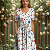 Janet | Rochie florală rafinată