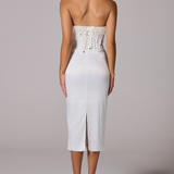 Roxanna | Rochie midi corset fără mâneci