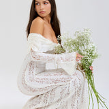 Alessandra | Rochie maxi din dantelă