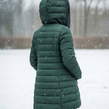 Palton puffer cu fleece