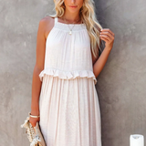 Megan | Elegant Ruffle Maxi Dress