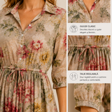 Estelle | Rochie cu Flori Sălbatice Delicate