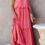Megan | Elegant Ruffle Maxi Dress