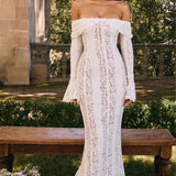 Rochie maxi din dantelă