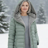 Palton puffer cu fleece