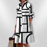 Helen | Rochie geometrică modernă