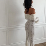 Rochie maxi din dantelă