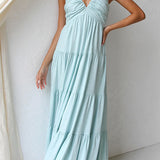Marilyn | Rochie maxi cu decolteu în