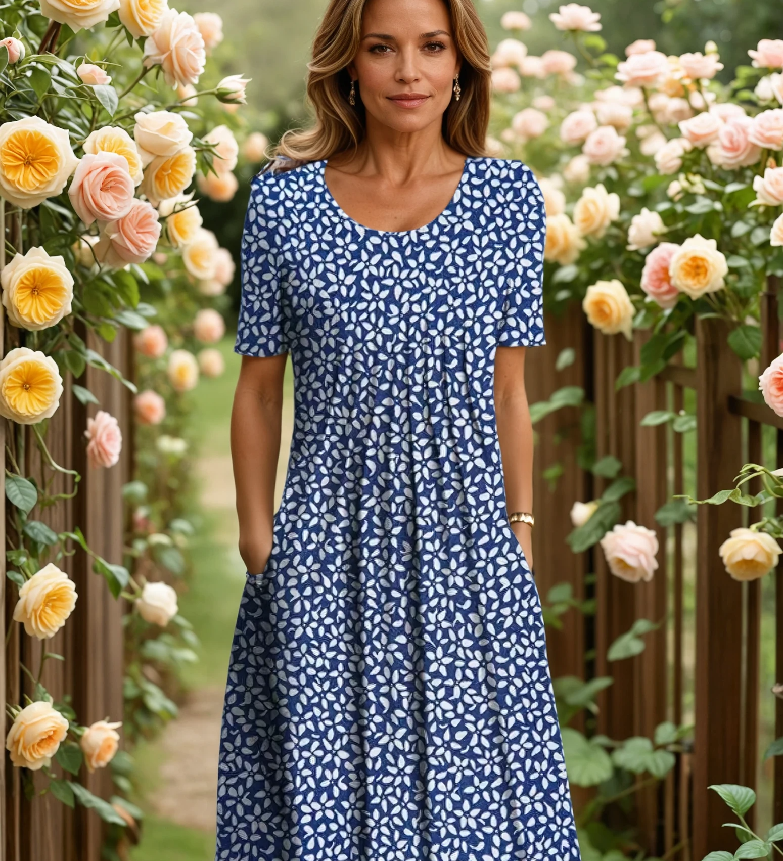 Janet | Rochie florală rafinată