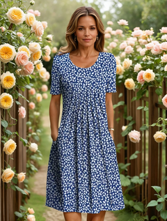 Albastru floral