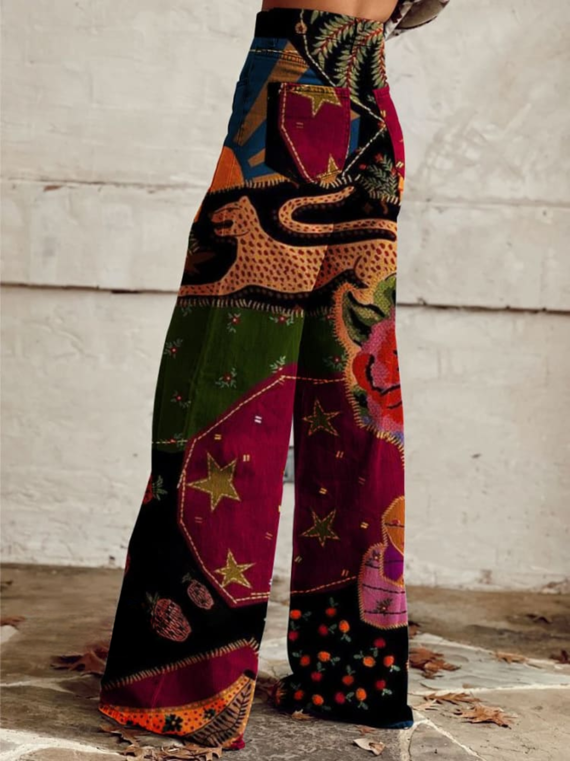 ERINA | Pantaloni boho eleganți