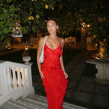 Rochie maxi cu volane