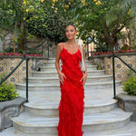 Aliza | Rochie maxi cu volane