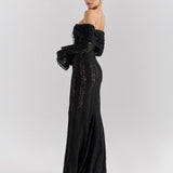 Alessandra | Rochie maxi din dantelă