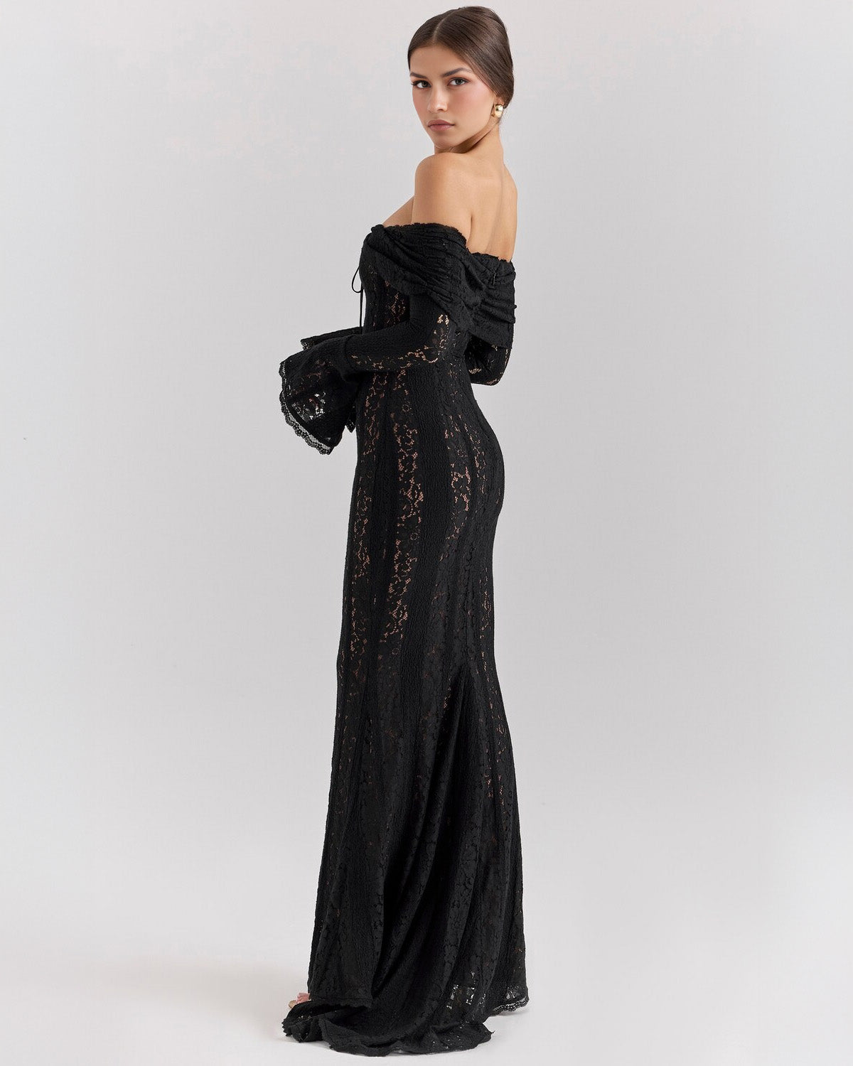 Alessandra | Rochie maxi din dantelă