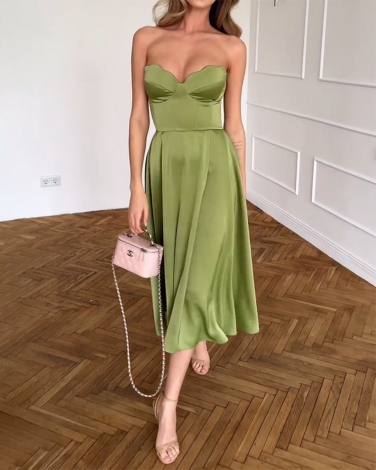 Aerith | Rochie elegantă fără bretele