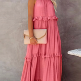 Megan | Elegant Ruffle Maxi Dress