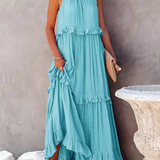 Megan | Elegant Ruffle Maxi Dress