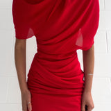 Rochie mini plisată elegantă