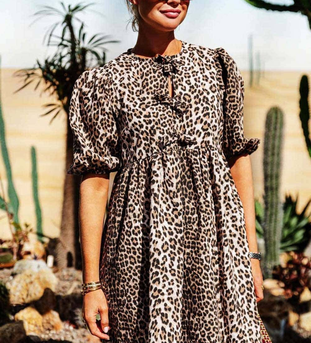 Indy Rochie leopard rafinată