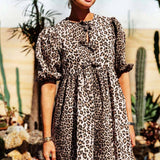 Indy Rochie leopard rafinată