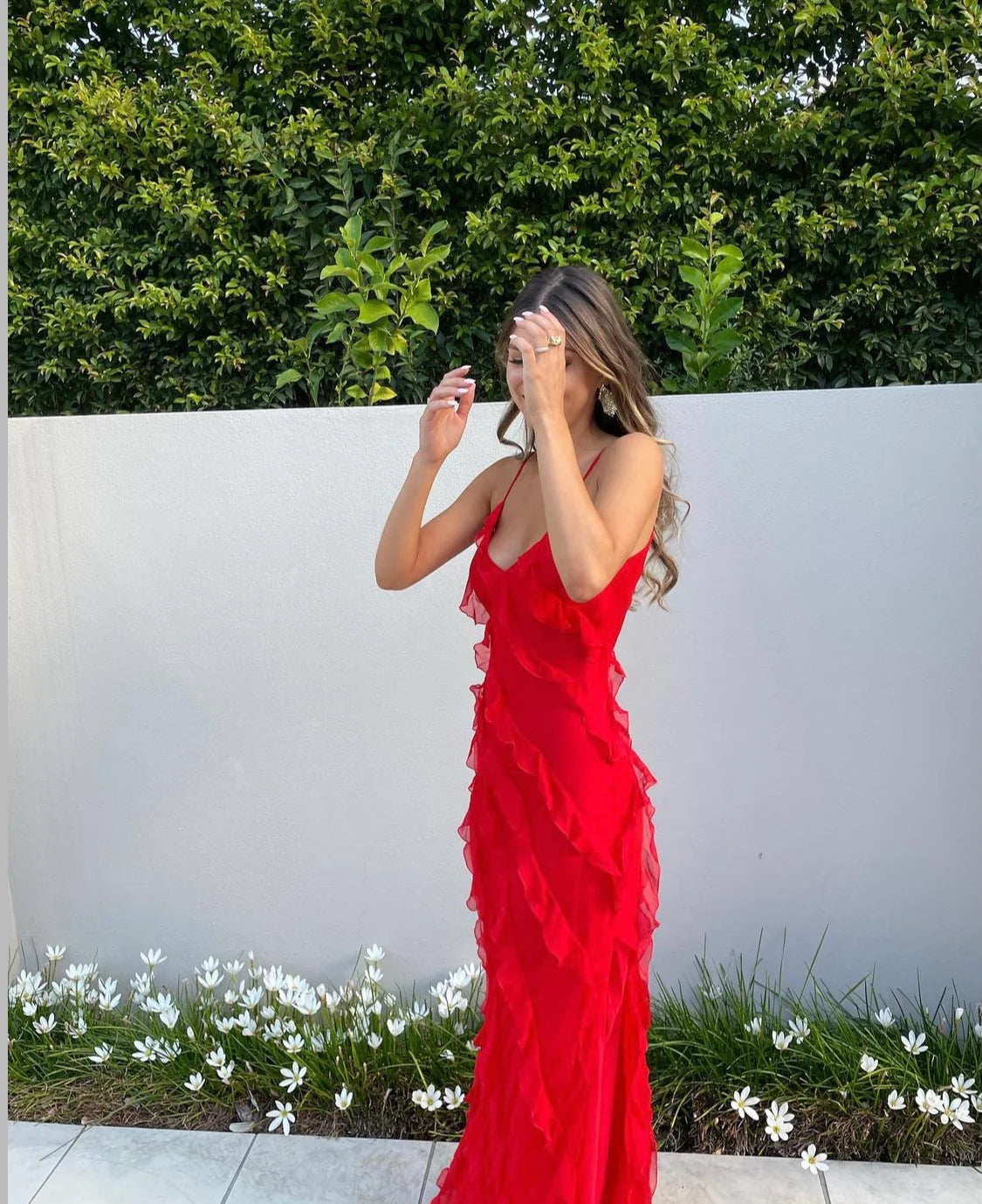 Aliza | Rochie maxi cu volane