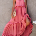 Megan | Elegant Ruffle Maxi Dress