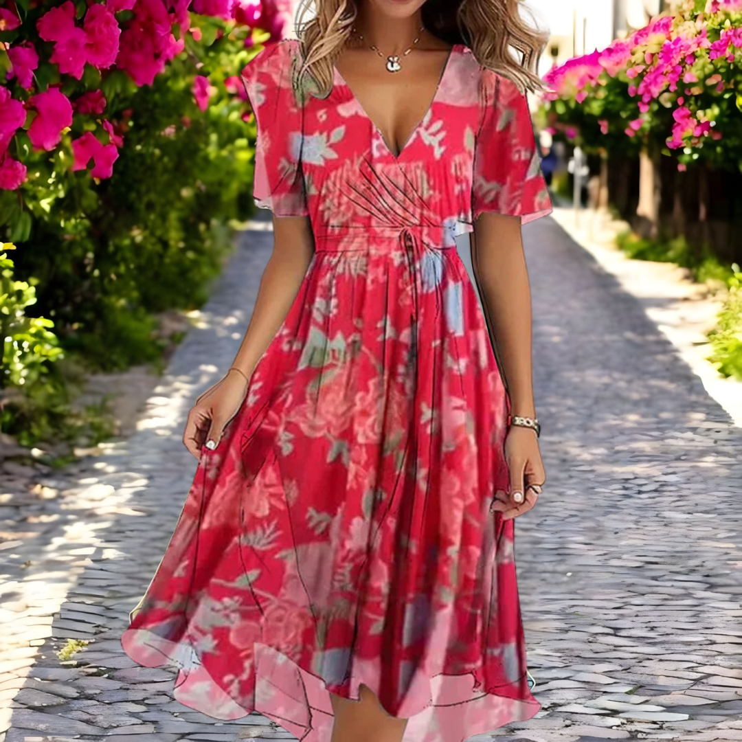 Rochie florală elegantă