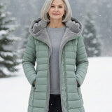 Palton puffer cu fleece