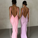 Rochie maxi cu spatele gol