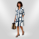 Helen | Rochie geometrică modernă