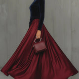Clara Rochie satinată elegantă