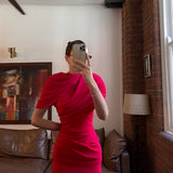 Rochie mini plisată elegantă
